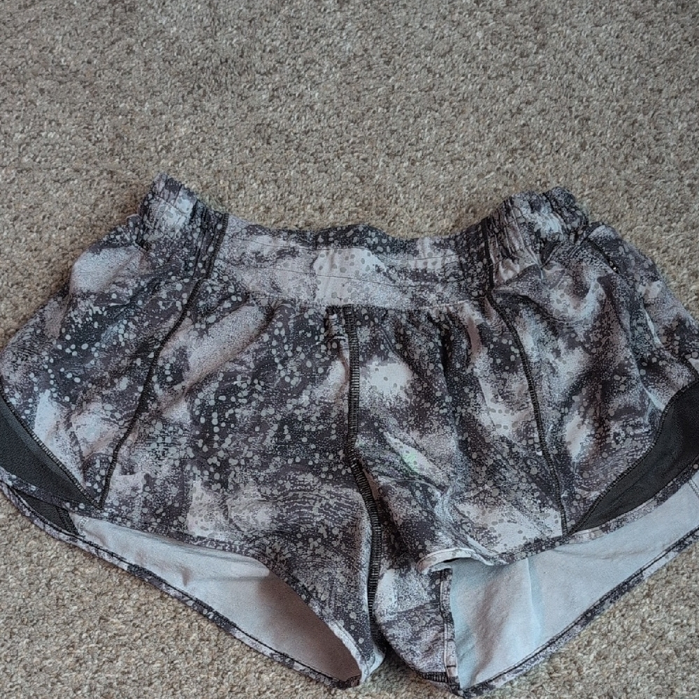 Women's Black and Gray Shorts